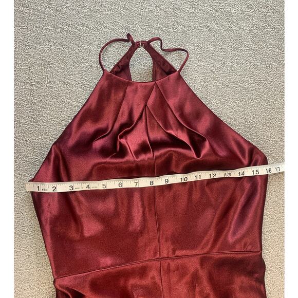 Jenny Yoo Cameron Dress Formal Gown Halter Hibiscus Size 6 - Picture 7 of 12